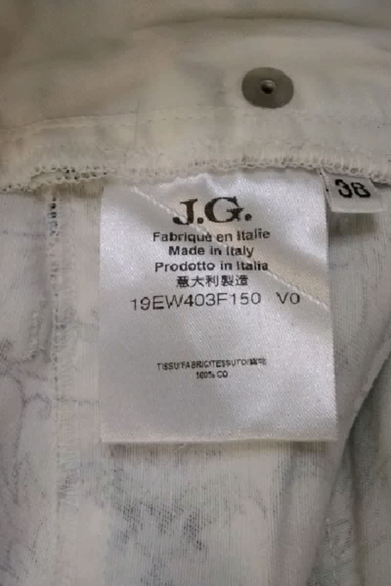 Jean slim John Galliano  Blanc