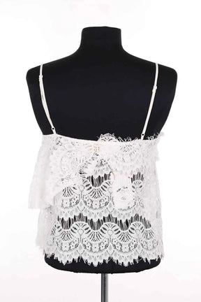 Top sans manche The Kooples Blanc en Viscose