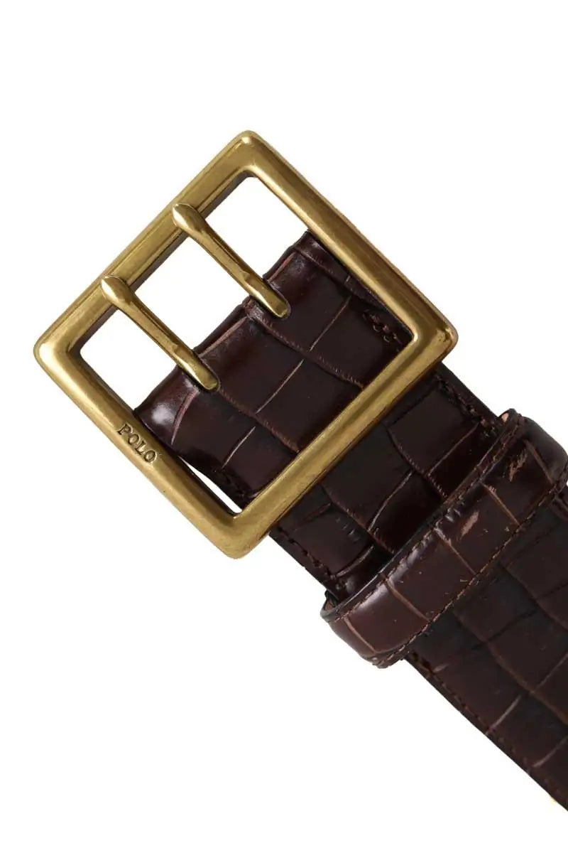 Ceinture Ralph Lauren Marron en Cuir