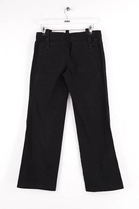 Pantalon large Burberry Noir en Coton