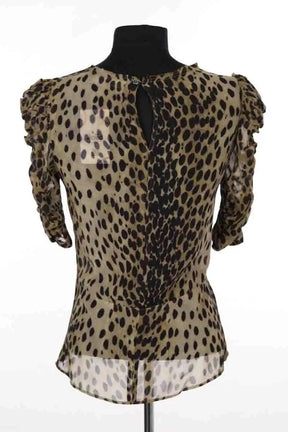 Blouse Isabel Marant Kaki en Soie