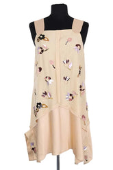 Robe Miu Miu Beige en Soie, taille S - Seconde Main