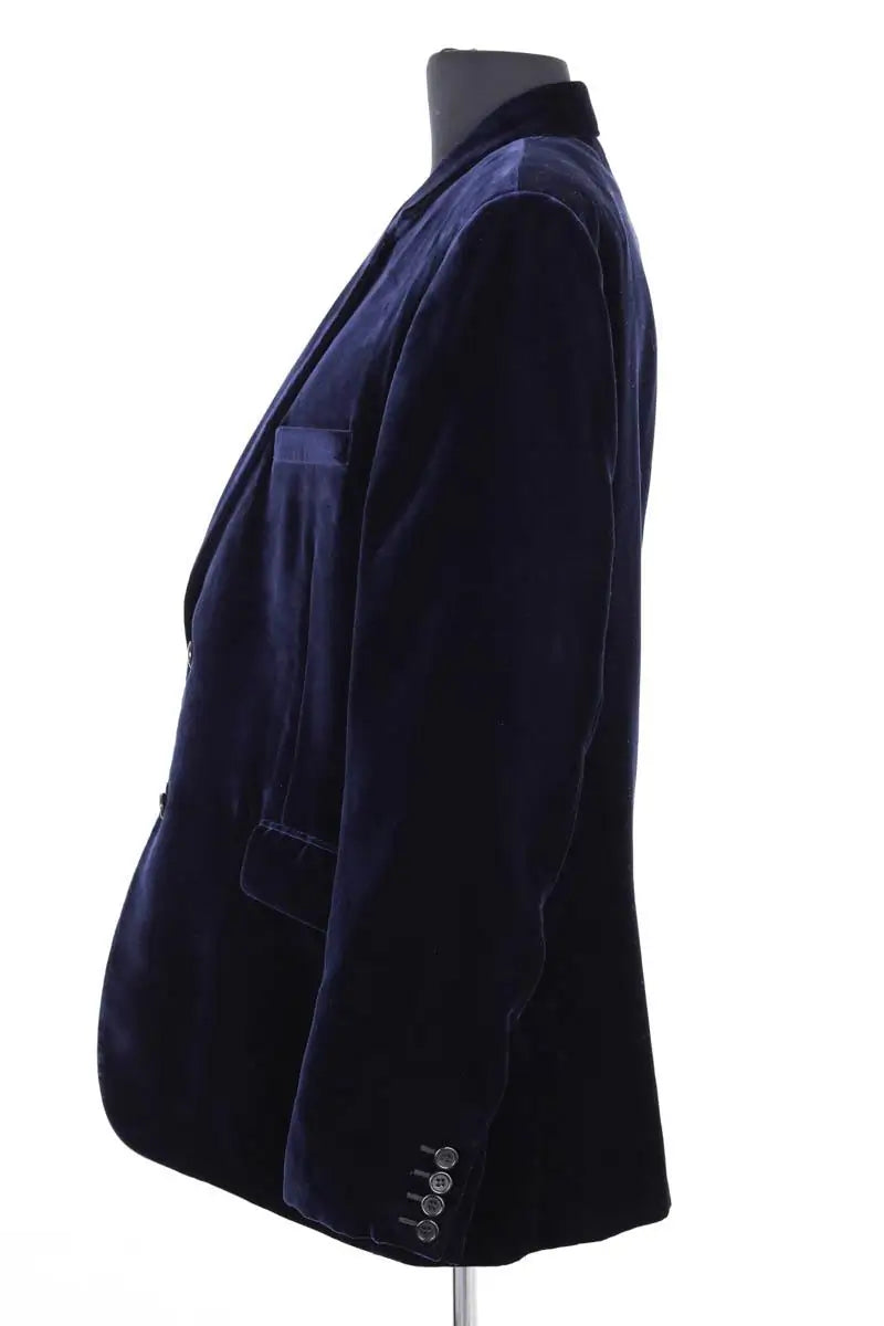 Costume Saint Laurent Marine en Velours