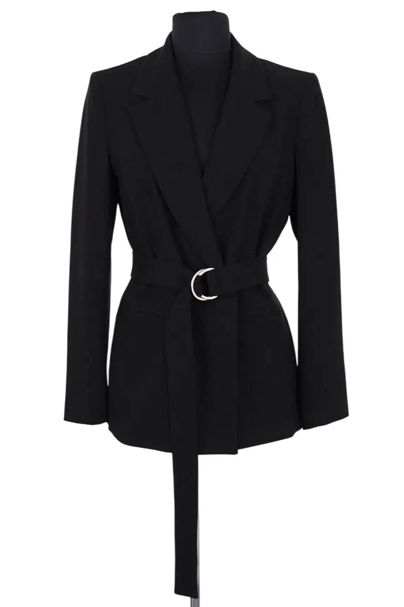 Veste Claudie Pierlot Noir en Synthétique, taille M - Seconde Main