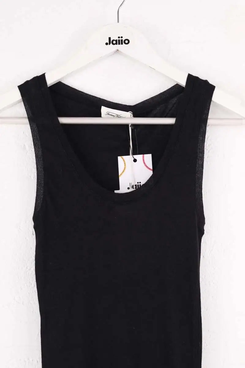Top sans manche American Vintage Noir en Coton