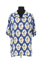 Chemise Octobre Bleu en Viscose, taille L - Seconde Main