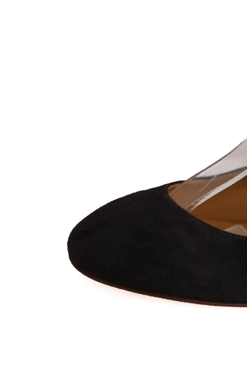 Talons Sézane Anthracite en Daim