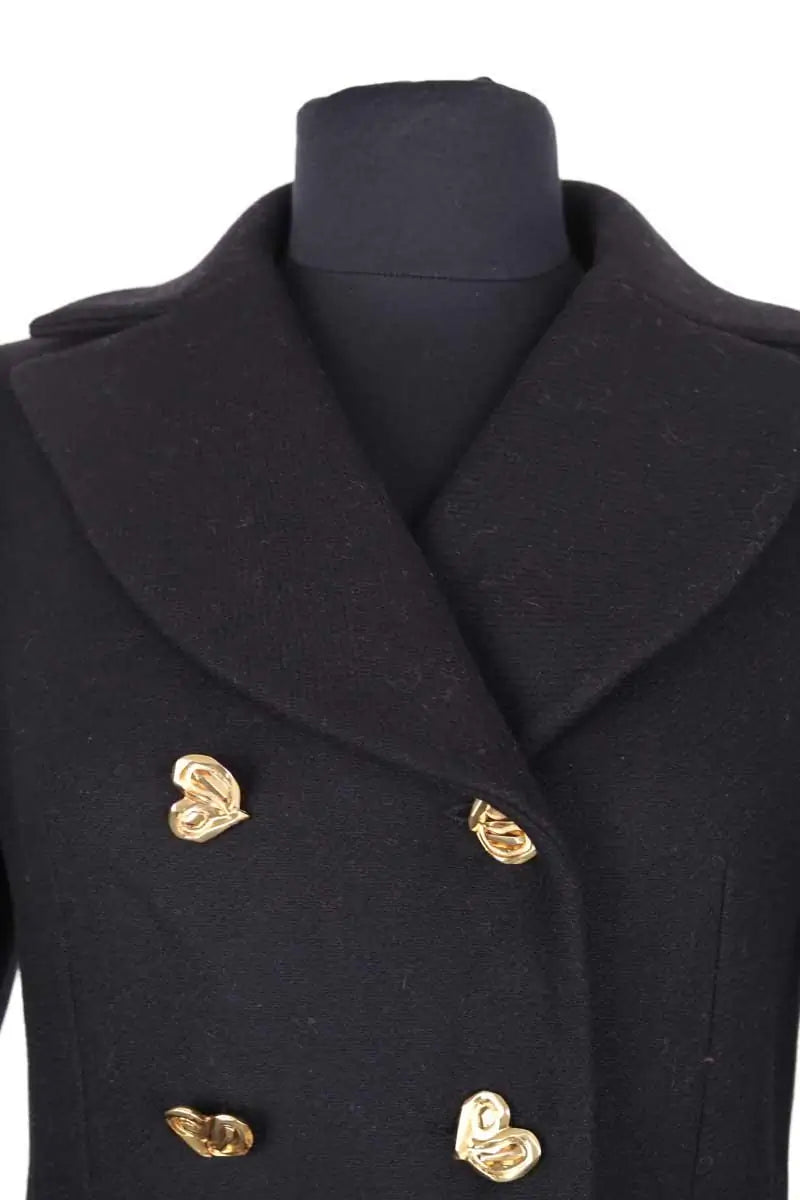 Peacoat Mirae Paris Noir en Laine