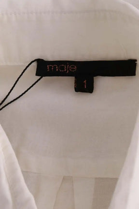 Chemise Maje Blanc en Coton