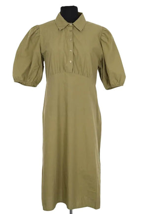 Robe Ba&Sh Kaki en Coton, taille L - Seconde Main