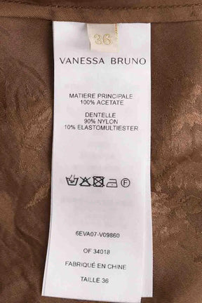 Top sans manche Vanessa Bruno Marron en Synthétique
