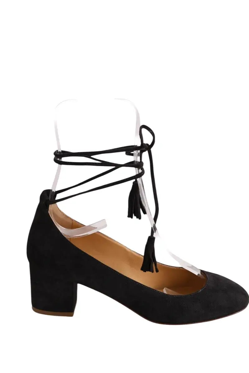 Talons Sézane Anthracite en Daim, taille 36 - Seconde Main