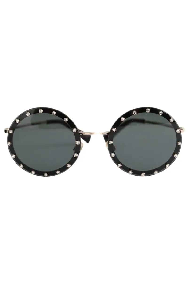 Lunettes de soleil Valentino Noir en Plastique - Seconde Main