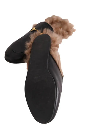 Mules Gucci Noir en Cuir