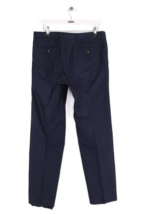 Pantalon droit Dries Van Noten Marine en Coton