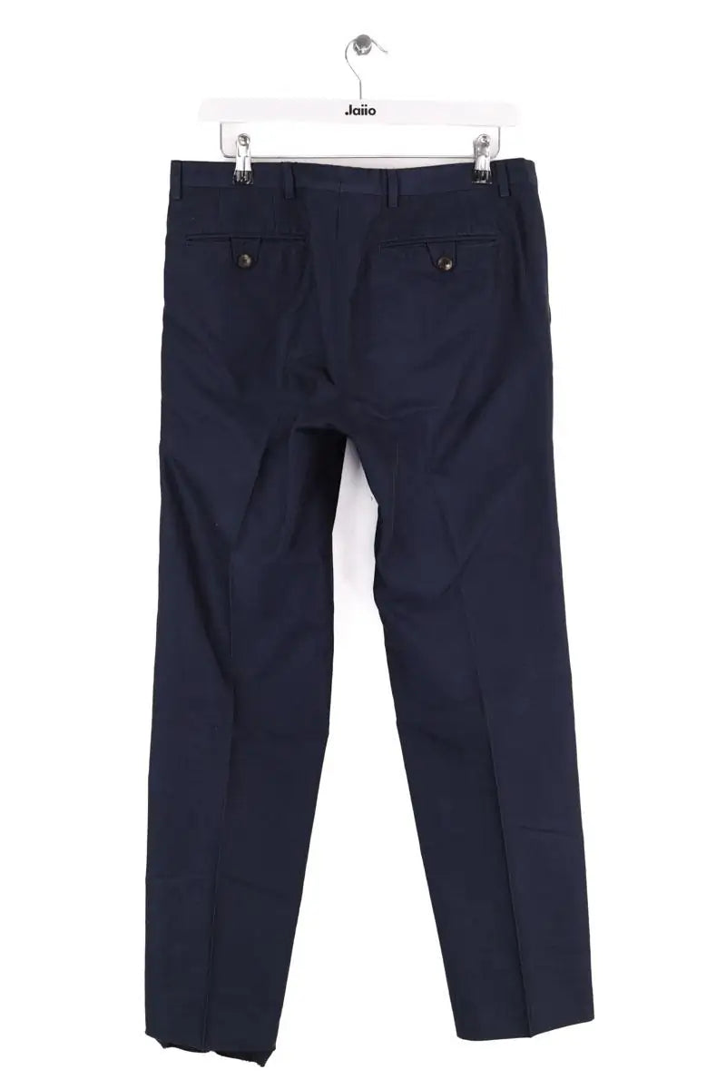 Pantalon droit Dries Van Noten Marine en Coton