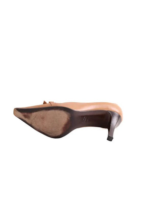 Talons Sergio Rossi Camel en Cuir