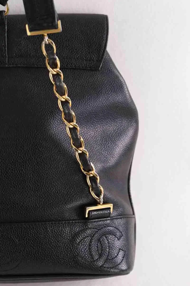 Sac à dos Chanel Noir en Cuir