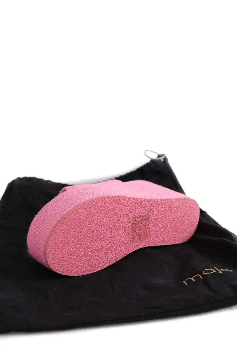 Mules Maje Rose en Tissu