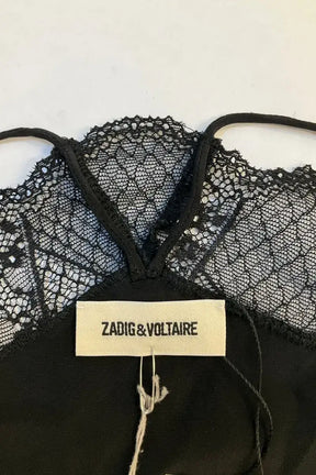 Top sans manche Zadig & Voltaire Noir en Soie