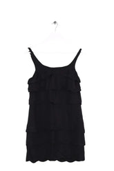 Robe Sandro Noir en Synthétique, taille S - Seconde Main