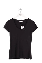 T-shirt Tommy Hilfiger Noir en Coton, taille XS - Seconde Main