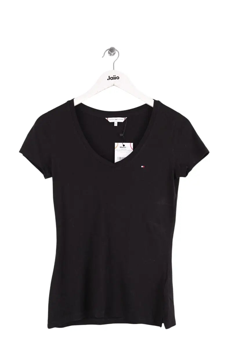 T-shirt Tommy Hilfiger Noir en Coton, taille XS - Seconde Main