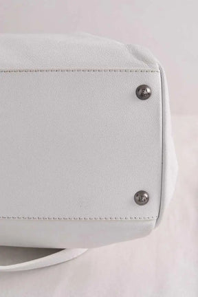 Sac à bandoulière Fendi Peekaboo Medium Blanc en Cuir