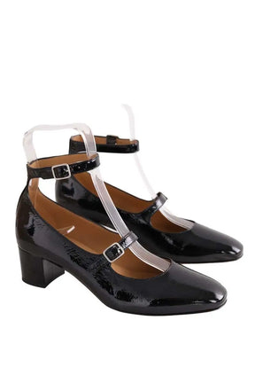 Talons APC Noir en Cuir verni