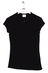 T-shirt Courrèges Noir en Viscose, taille M - Seconde Main