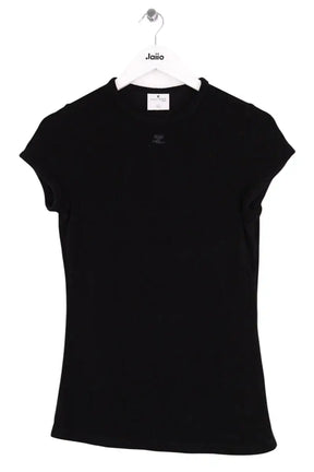 T-shirt Courrèges Noir en Viscose, taille M - Seconde Main