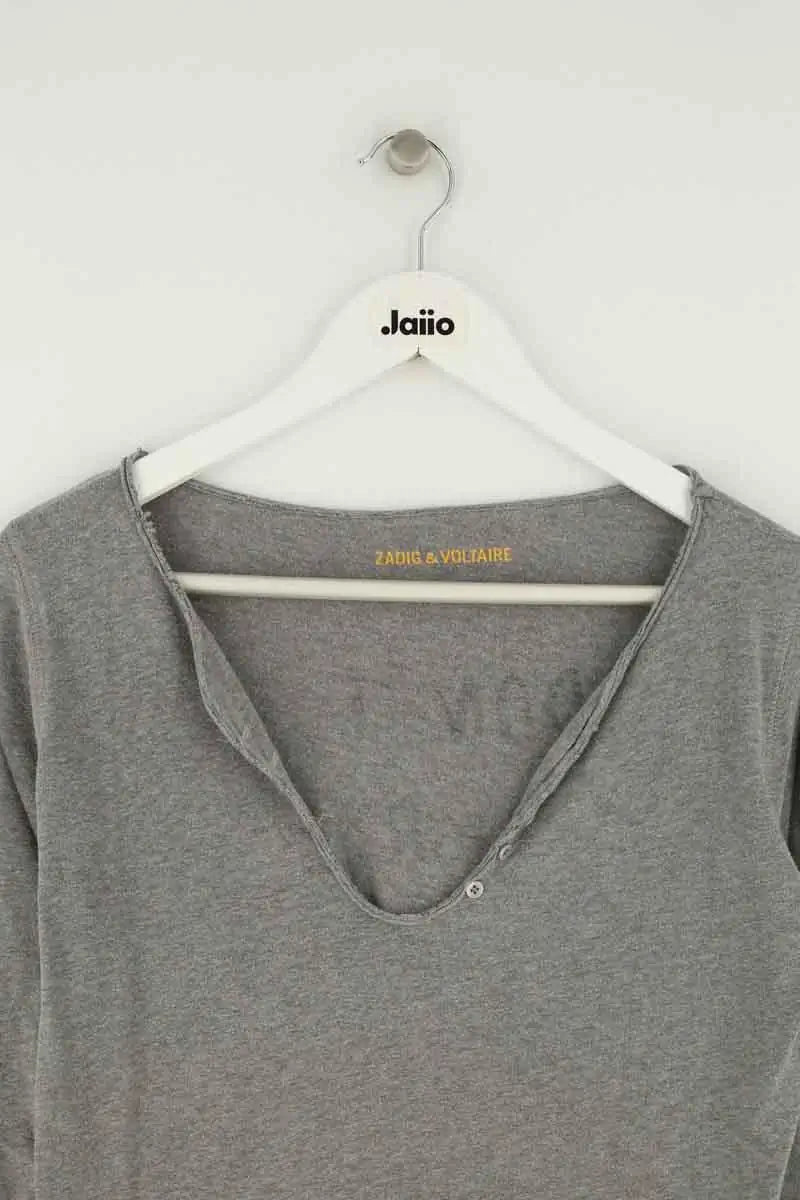 Top Zadig & Voltaire Gris en Coton