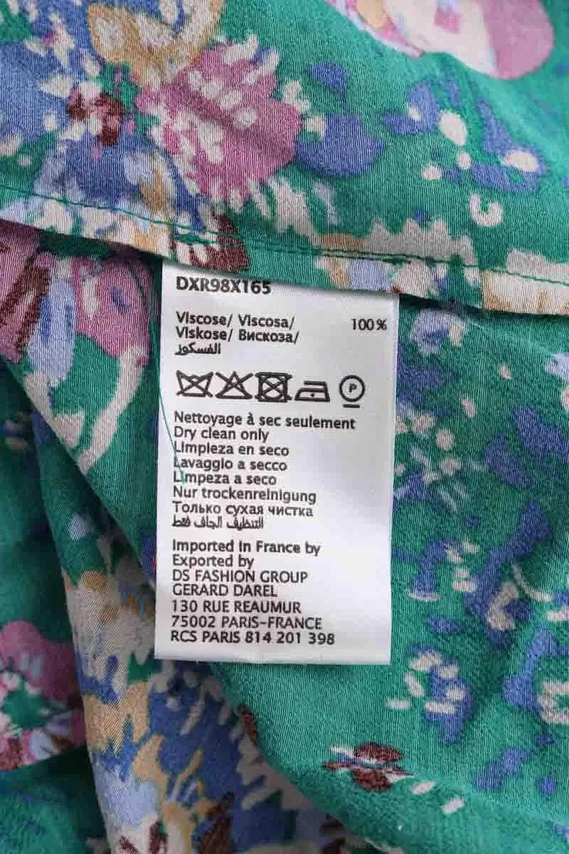 Robe Gerard Darel Vert en Viscose