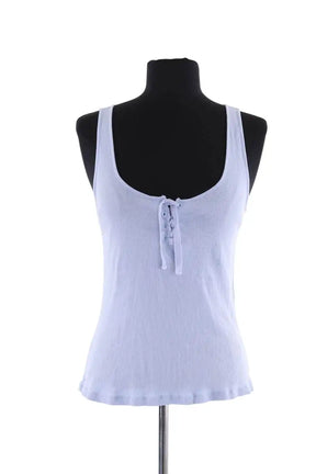 Top sans manche Sézane Bleu en Coton, taille L - Seconde Main