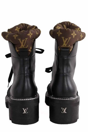 Boots à lacets Louis Vuitton Noir en Cuir