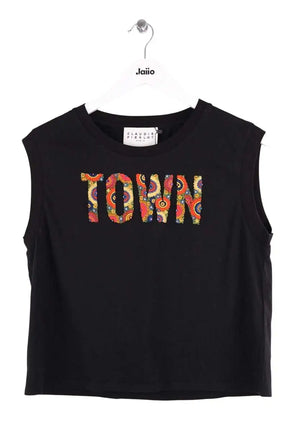 T-shirt Claudie Pierlot Noir en Coton, taille M - Seconde Main