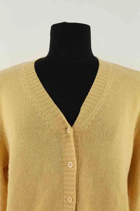 Cardigan Eric Bompard Jaune en Cachemire
