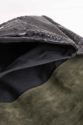 Sac à main Tila March Noir en Cuirs exotiques