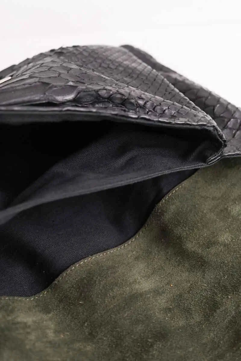 Sac à main Tila March Noir en Cuirs exotiques