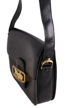 Sac à bandoulière Celine Triomphe Vintage Noir en Cuir