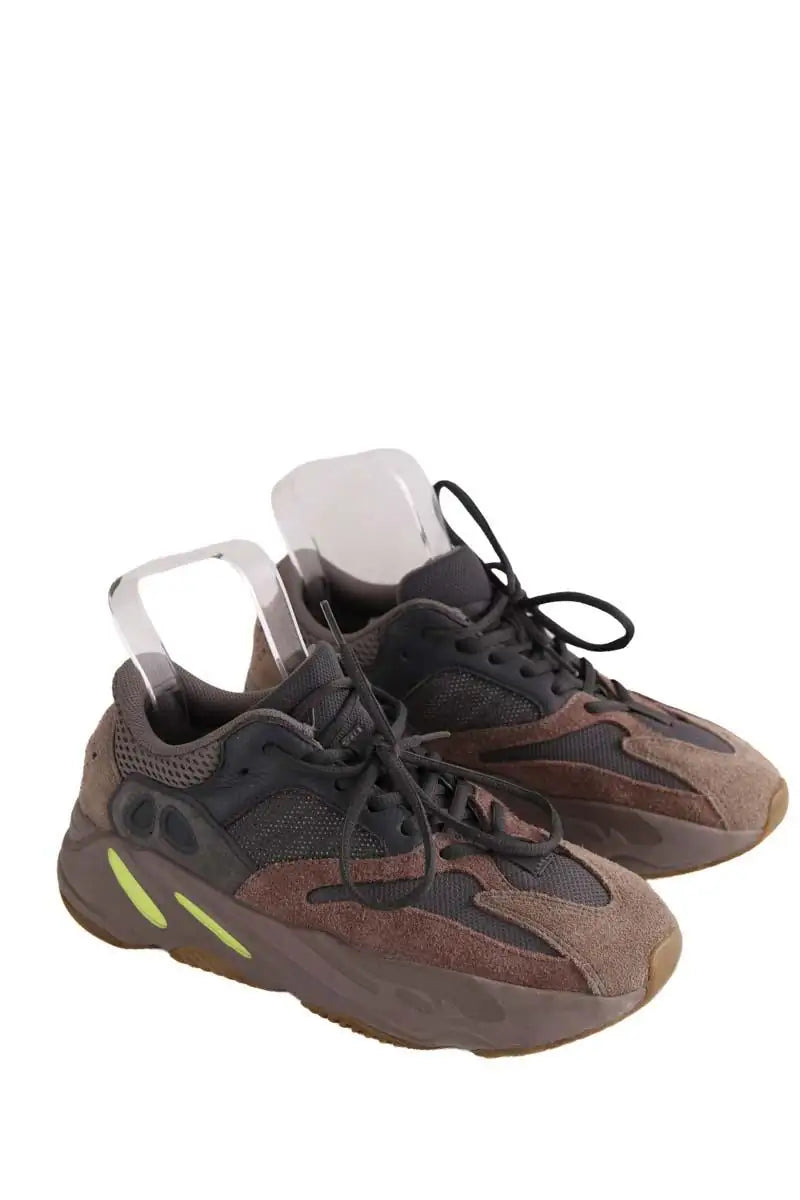Baskets Yeezy Marron en Cuir