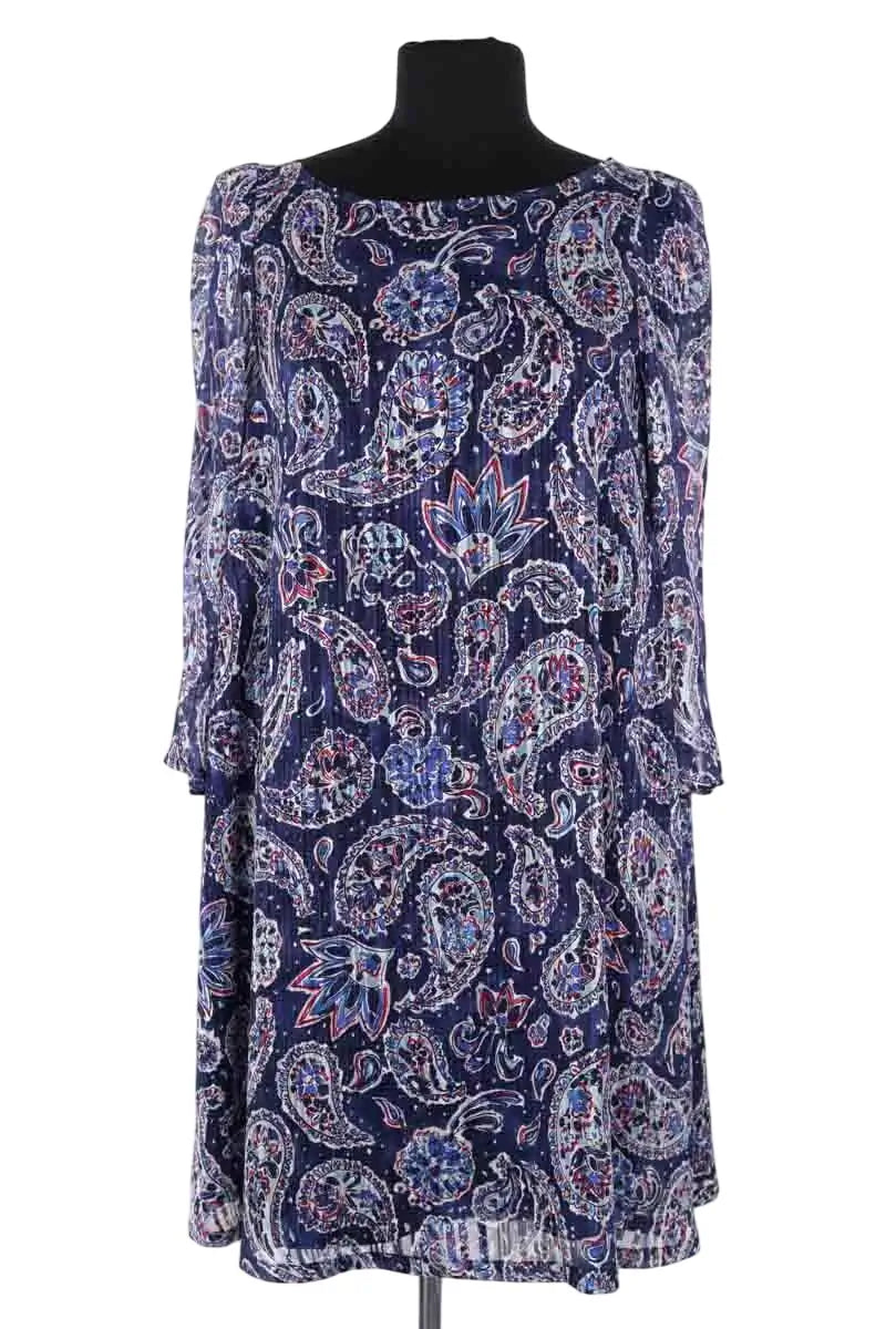 Robe Claudie Pierlot Bleu en Synthétique, taille S - Seconde Main