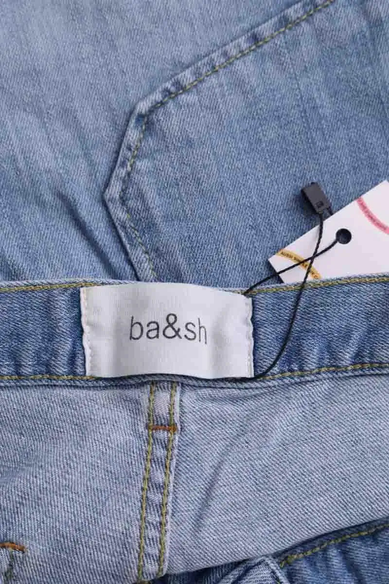 Mini short Ba&Sh Bleu en Coton