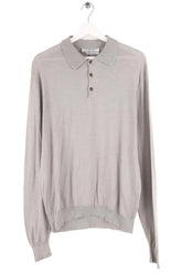 Polo Yves Saint Laurent Gris en Coton, taille L - Seconde Main