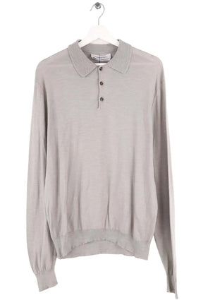 Polo Yves Saint Laurent Gris en Coton, taille L - Seconde Main