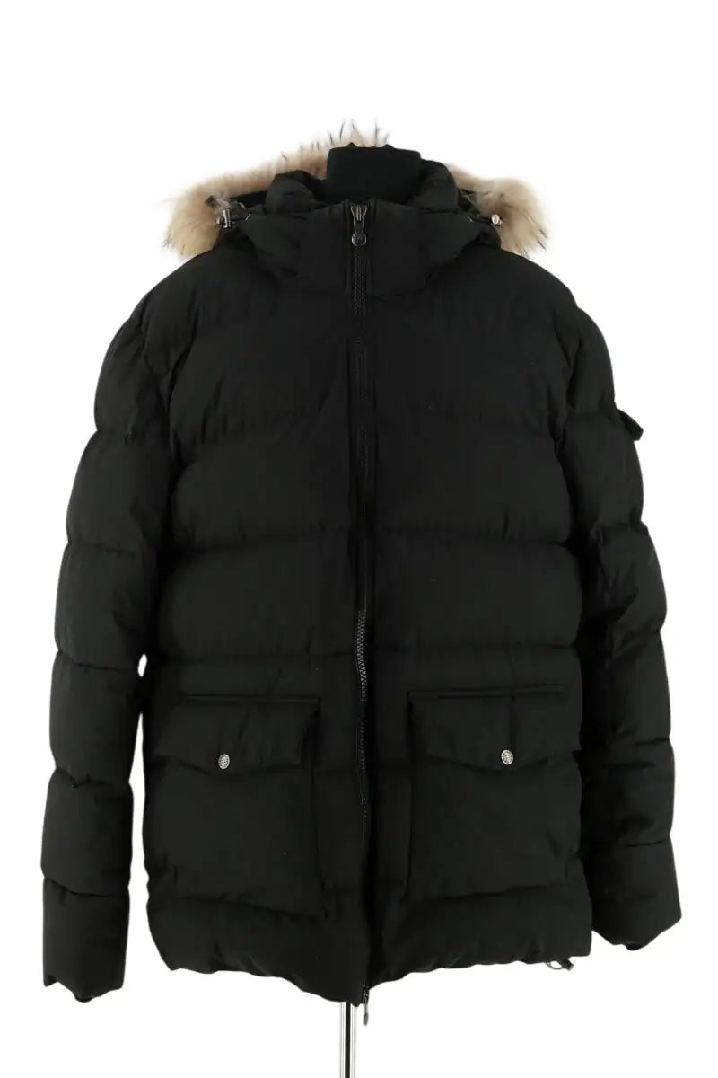 Doudoune Pyrenex Noir en Fourrure, taille XXL - Seconde Main