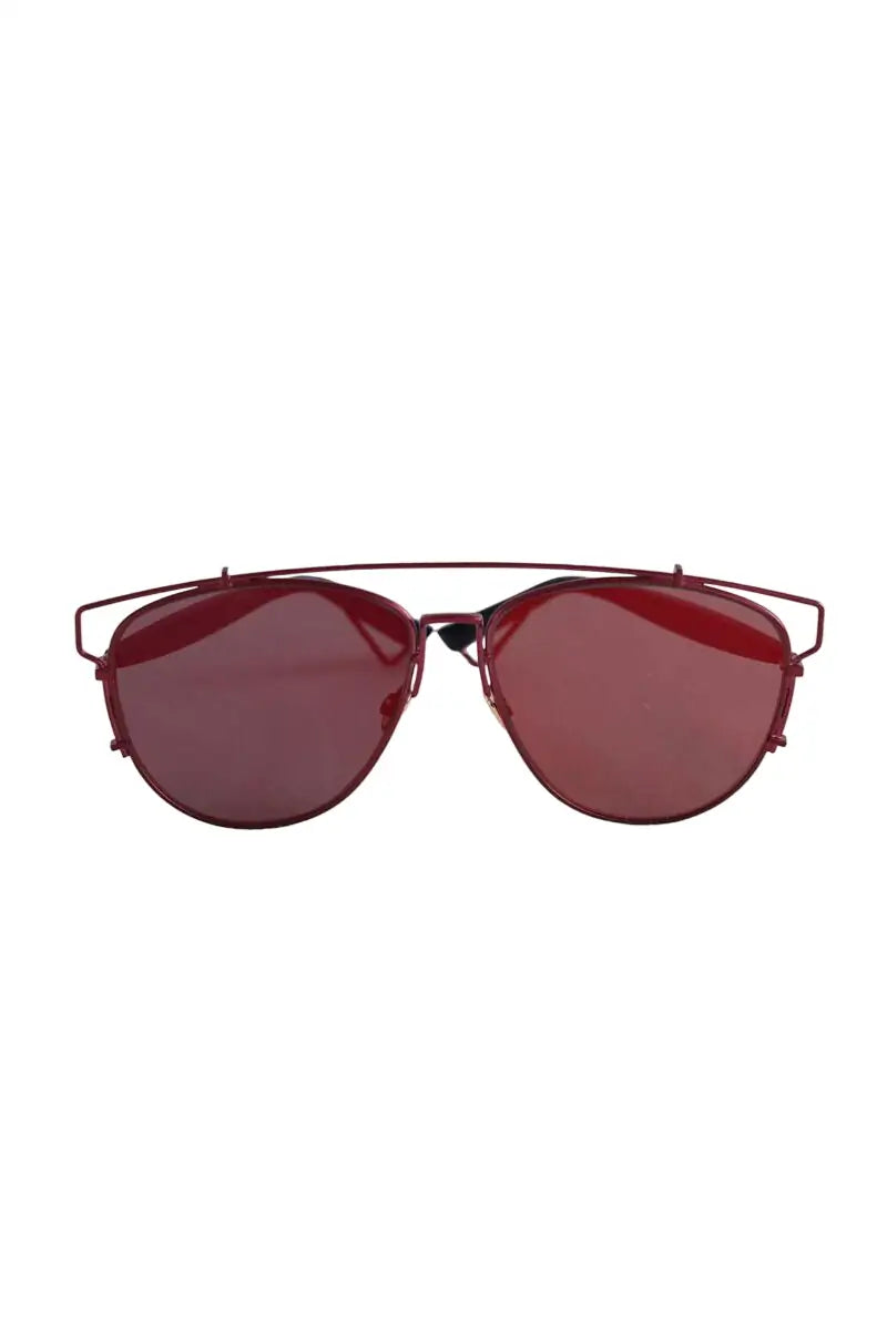 Lunettes de soleil Dior Bordeaux en Métal - Seconde Main