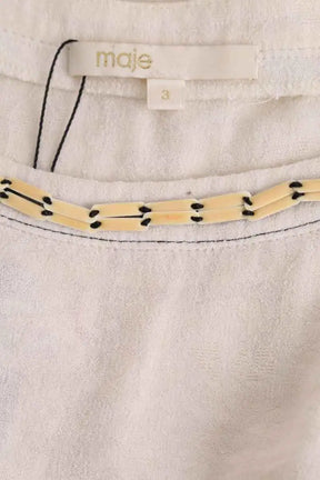 T-shirt Maje Beige en Synthétique