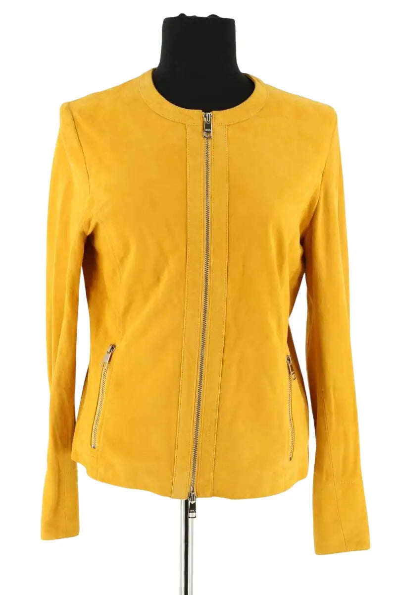 Veste Liu Jo Jaune en Cuir, taille XL - Seconde Main