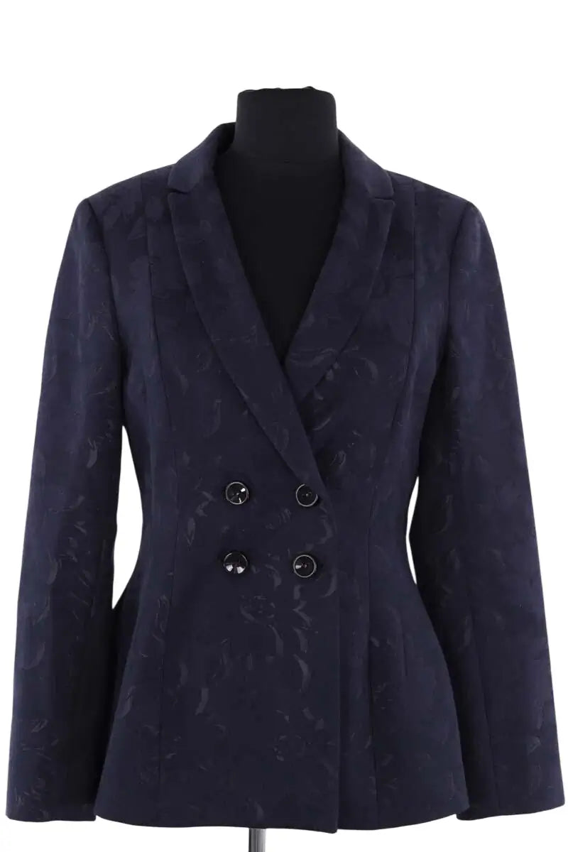 Blazer Max & Co Marine en Synthétique, taille M - Seconde Main